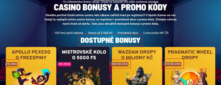 Apollo Games free spiny