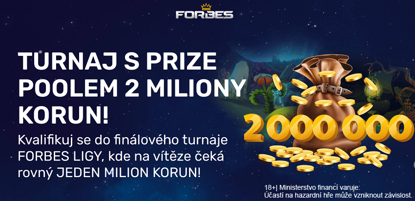 Zapojte se do Forbes ligy hrajte o hlavní výhru 1 000 000 Kč