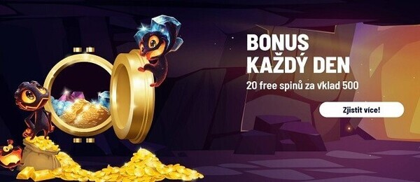 Vlož a získej 20 free spinů od casina Apollo Games.