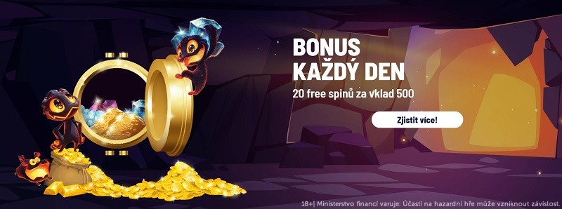 Vlož a získej 20 free spinů od casina Apollo Games.