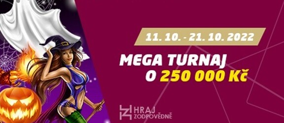 SYNOT TIP: Na vítěze říjnového MEGA turnaje čeká výhra 100 000 Kč