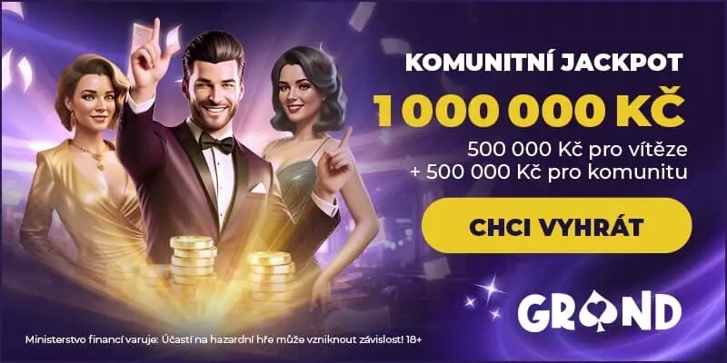 Unikátní komunitní Grandwin jackpot lze vyhrát na jakémkoli automaty z nabídky casina