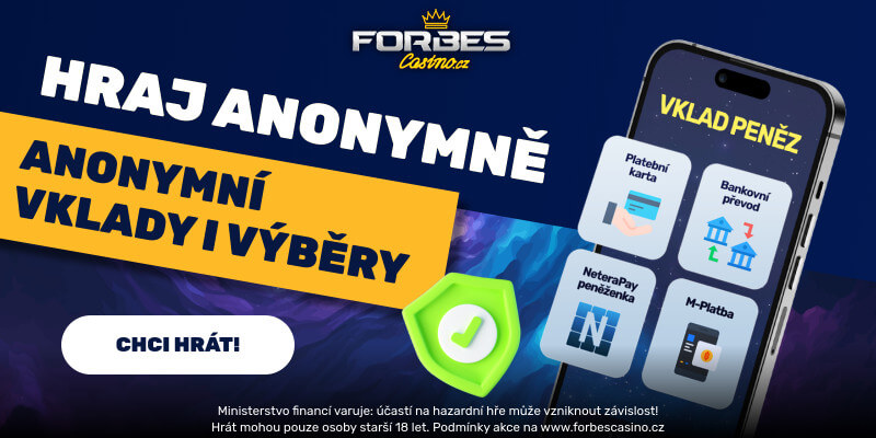 Zvolte si způsob vkladu na konto podle svého - hrajte ve Forbes casinu.