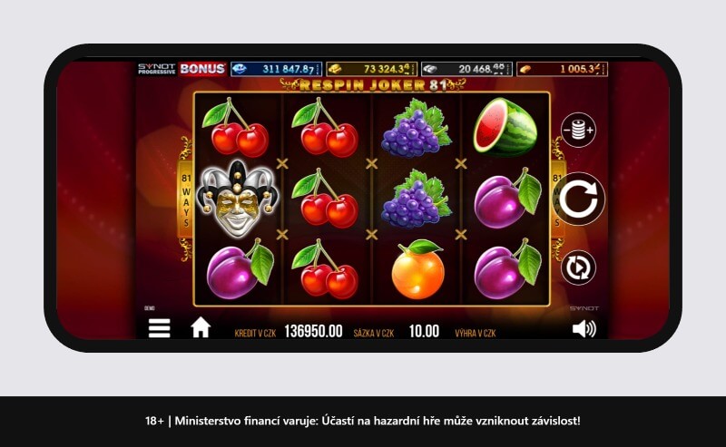 Respin Joker 81 – recenze výherního automatu od Synotu