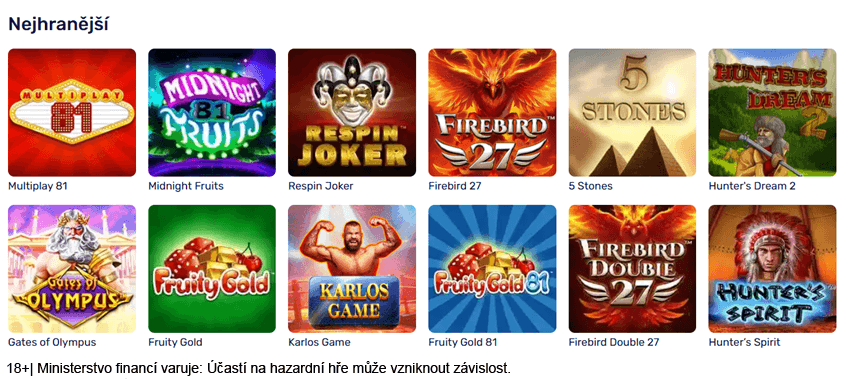 Vyzkoušejte nejhranější automaty z nabídky online casina Forbes