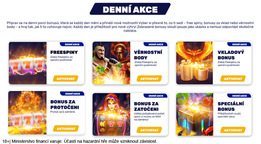 S Forbesmánií můžete získat denně free spiny, věrnostní body nebo peněžní bonusy