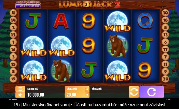 Výherní automat Lumberjack 2 s bonusem zdarma u Fortuny