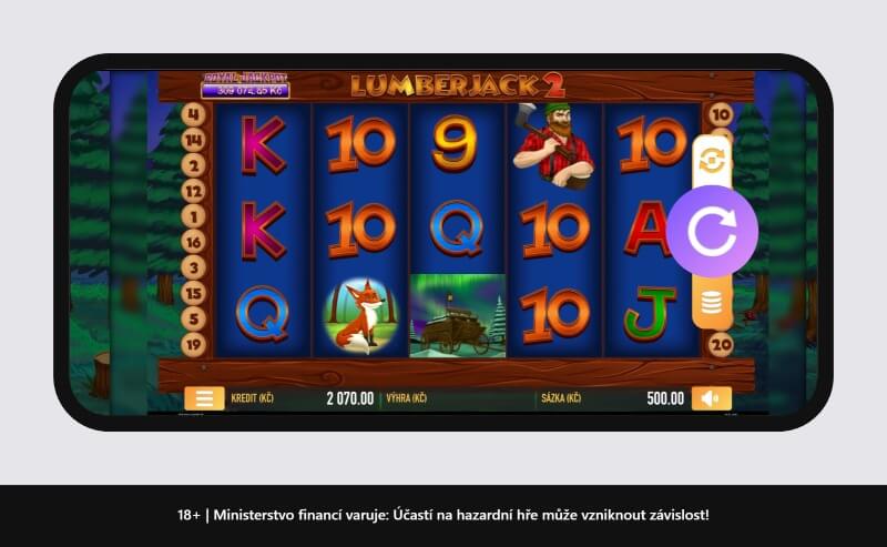 Lumberjack 2 je online automat od výrobce Tech4Bet