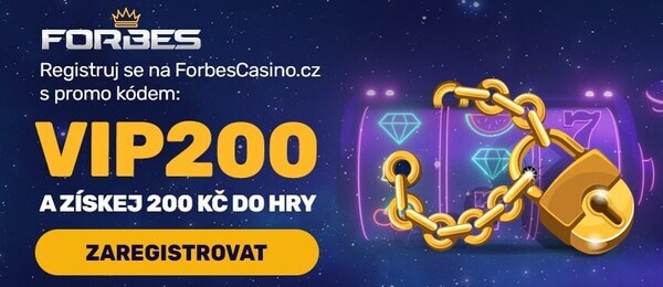 Získejte VIP bonus 200 u Forbes casina.