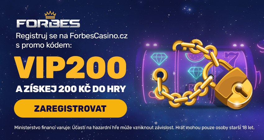 Získejte VIP bonus 200 u Forbes casina.