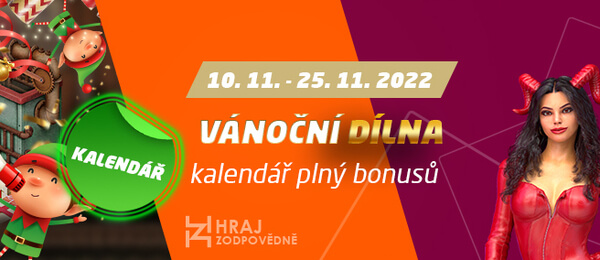 SYNOT TIP Vánoční dílna - kalendář plný bonusů a free spinů