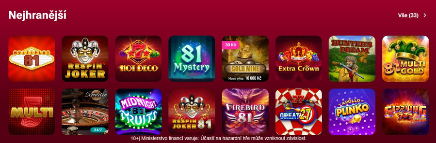 LuckyBet hry
