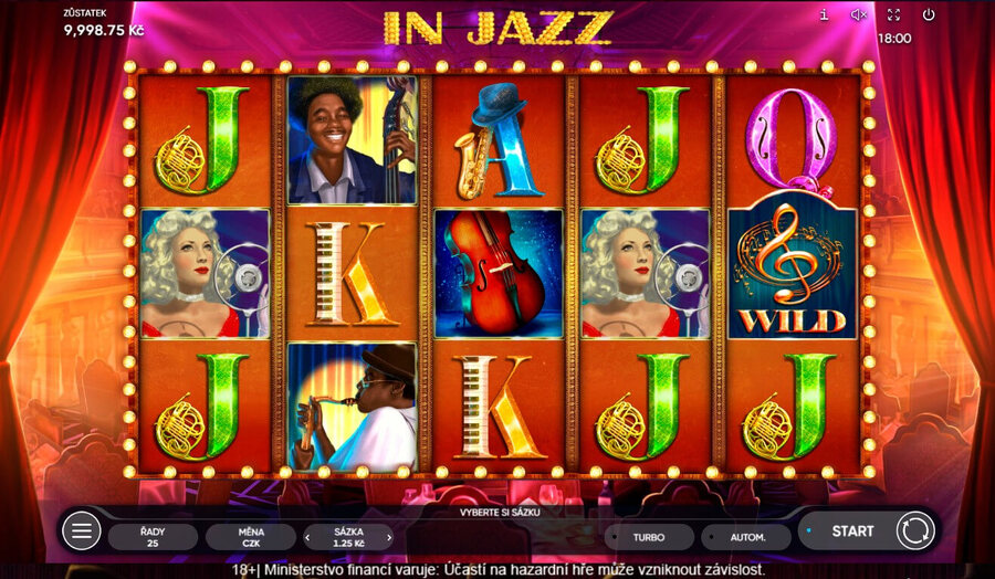 Výherní automat za haléře In Jazz
