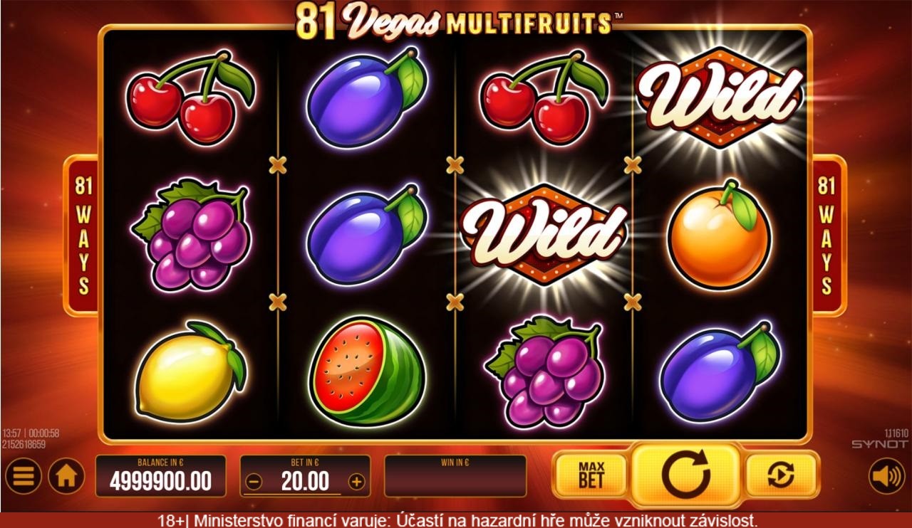 Exkluzivní automat 81 Vegas Multi Fruits