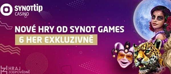 Nový automaty v casinu SYNOT TIP