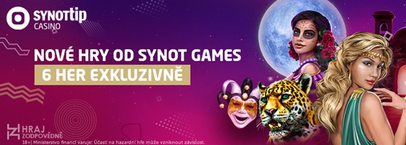 Nový automaty v casinu SYNOT TIP