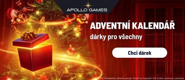 Adventní kalendář u casina Apollo Games.