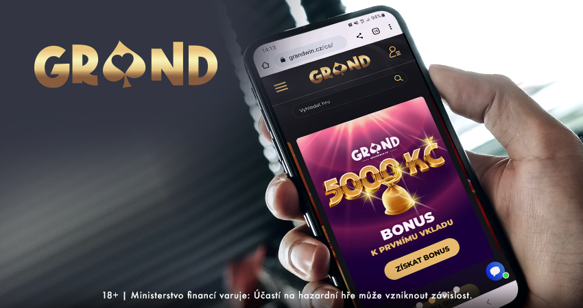 Grandwin CZ - promo kód, bonusy a free spiny