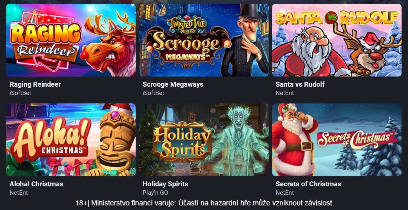 Vánoční automaty v casinu Betano Vegas Hry