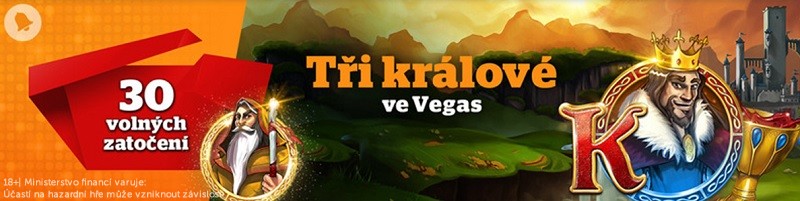 Tři králové přicházejí do Vegas a s sebou přinášejí 30 free spinů