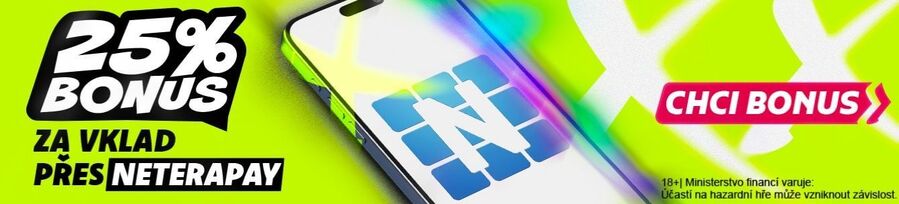 Bonus 25&nbsp;% ke vkladu přes NeteraPay v&nbsp;online casinu BetX