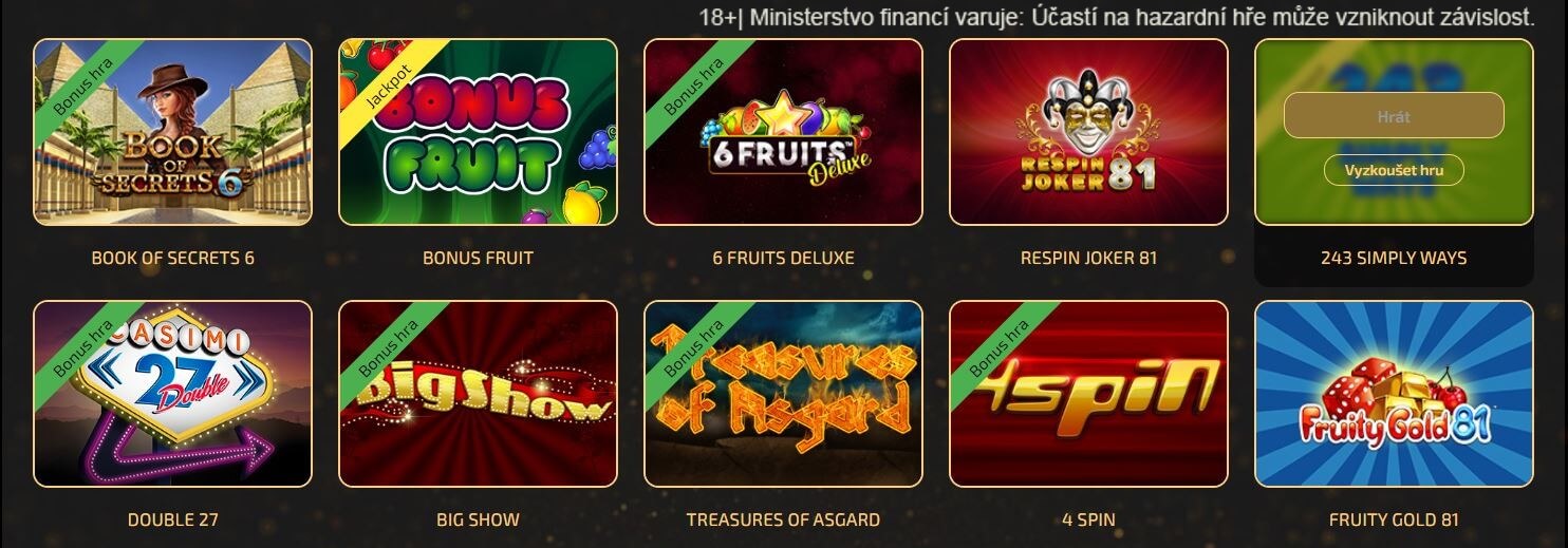 Automaty MagicPlanet.CZ online casino