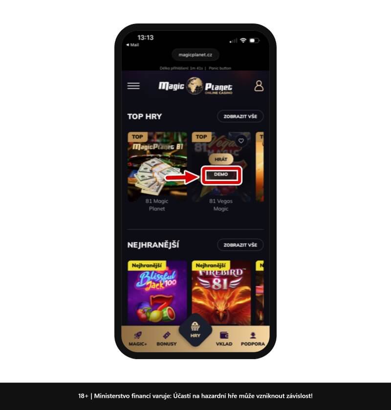 Magic Plnaet demo režim