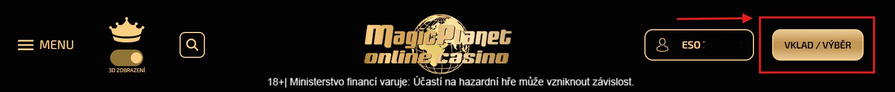 Magic Planet vklad a&nbsp;výběr