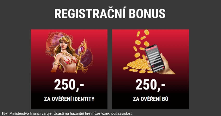 Registrační bonus u SYNOT TIPu