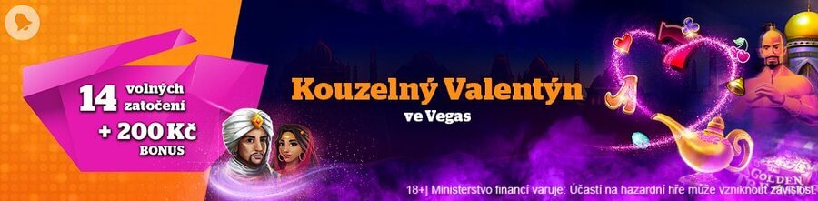 Na Kouzelný Valentýn v Chance Vegas vás čeká 200 Kč a free spiny