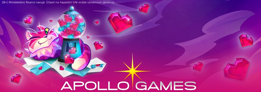 Užijte si Valentýn v Apollo casinu s 20 bonusovými free spiny