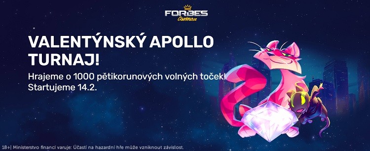 Valentýn ve Forbes casinu nabídne turnaj s dotací 1 000 free spinů