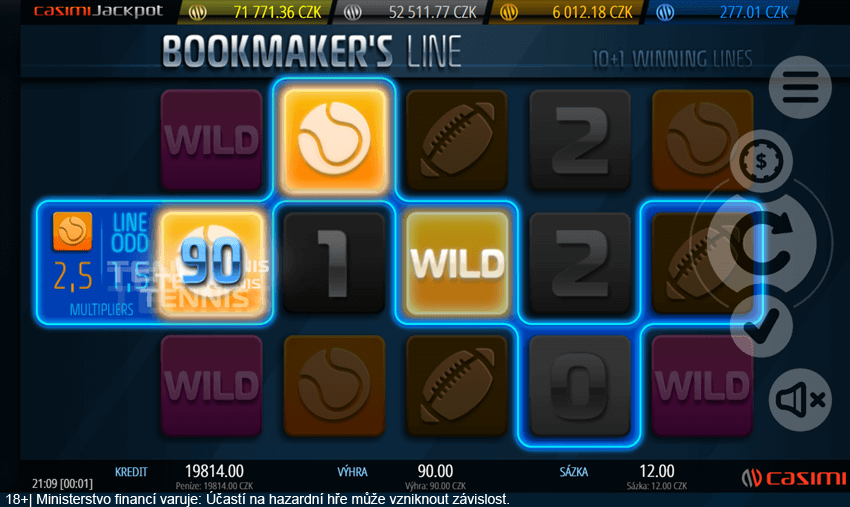 Bookmakers Line od Casimi