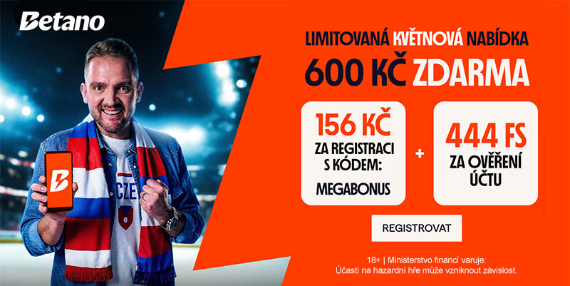 Květnový bonus u Betana