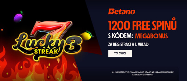 Zaregistrujte se u Betana s promo kódem MEGABONUS a získejte navýšený bonus pro nové hráče