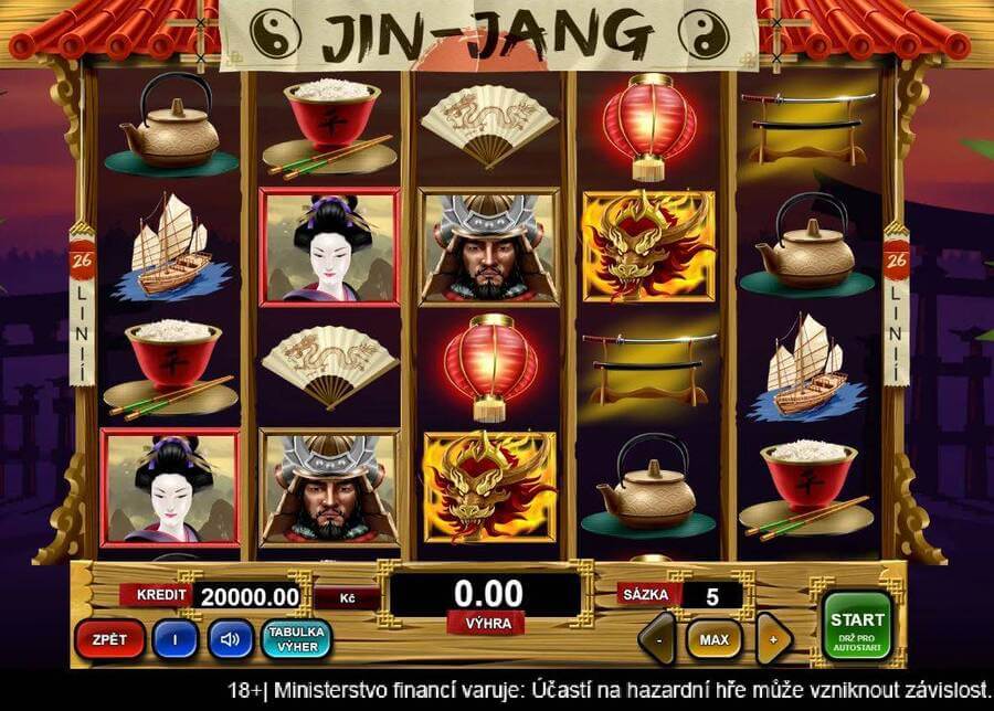 Výherní automat Jin-jang od vývojáře casino her Adell