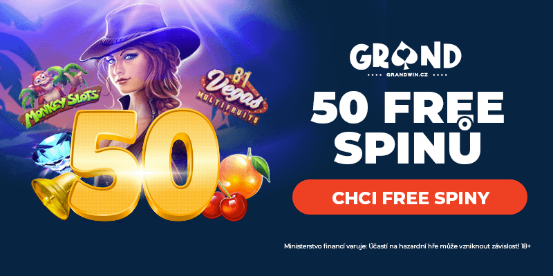 Hrajte během akce v Grandwin casinu ZDE a získejte denně 50 free spinů