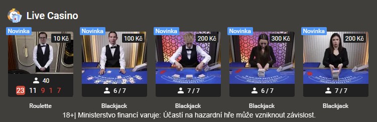 Tipsport live casino