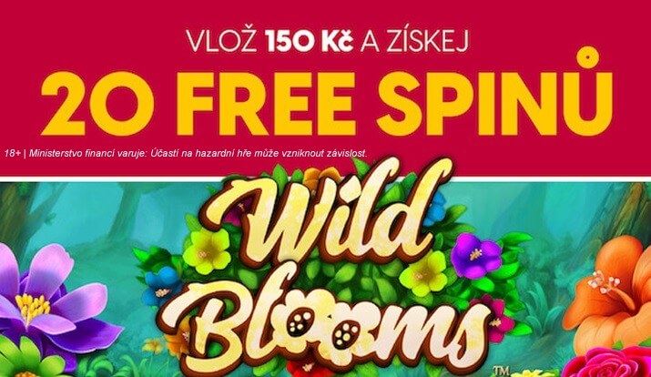 Získejte 20 free spinů do hry Wild Blooms u LuckyBet casina