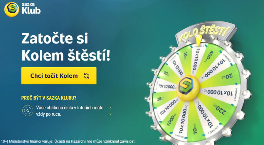 Kolo štěstí casino Sazka Hry