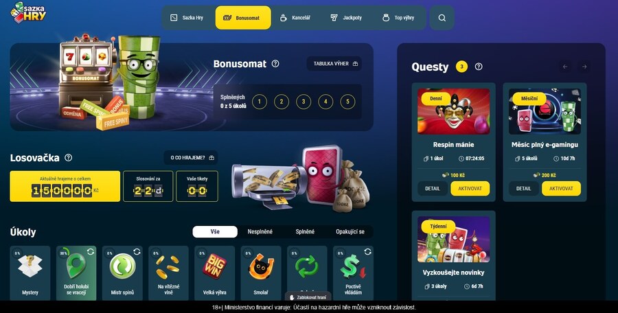 Bonusomat od Allwynu: hrajte Questy pro více odměn