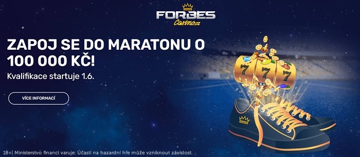 Zahrajte si v Maratonu ve Forbes casinu o podíly ze 100 000 Kč