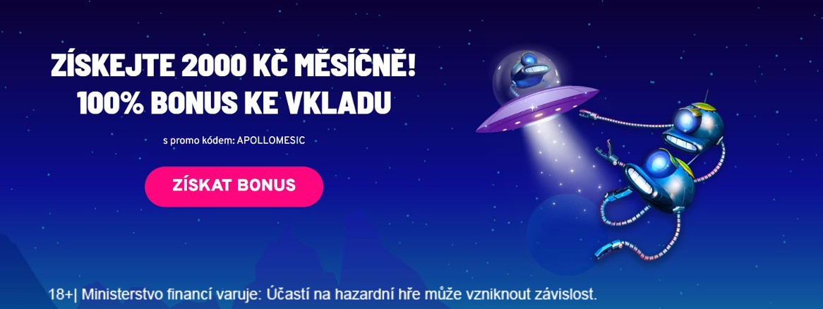 Nový bonus online casina Apolla