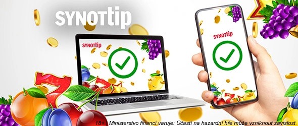 Bonusová nabídka online casina SYNOT TIP