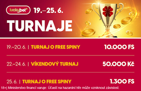 LuckyBet si na tento týden připravilo speciální turnaje i bonusy