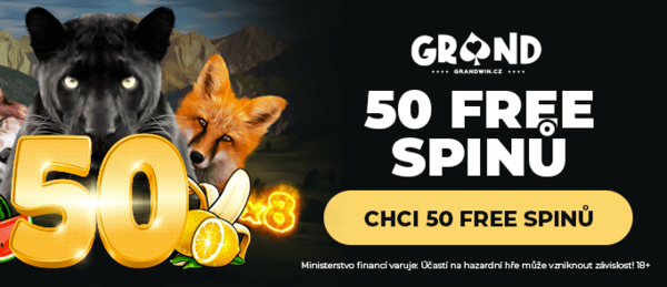 GrandWin: 50 free spinů za hru na nových slotech