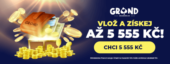 GrandWin vkladový bonus 5 555 Kč