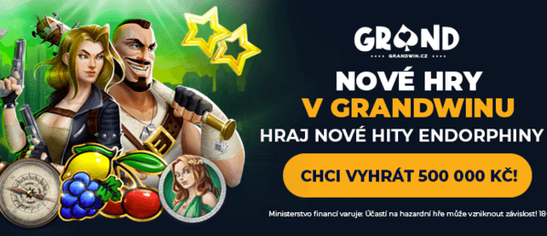 GrandWin spouští nové hry od Endorphiny