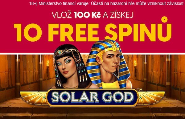 Získejte 10 free spinů do hry Solar God v online casinu LuckyBet
