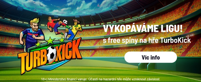 Získejte free spiny ve fotbalovém automatu TurboKick – nové hře od Apollo Games.